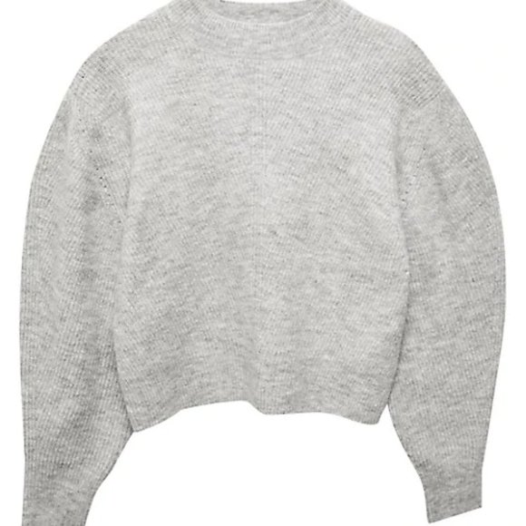 TOPSHOP Rib-Knit Cropped Sweater Size S - Picture 3 of 7